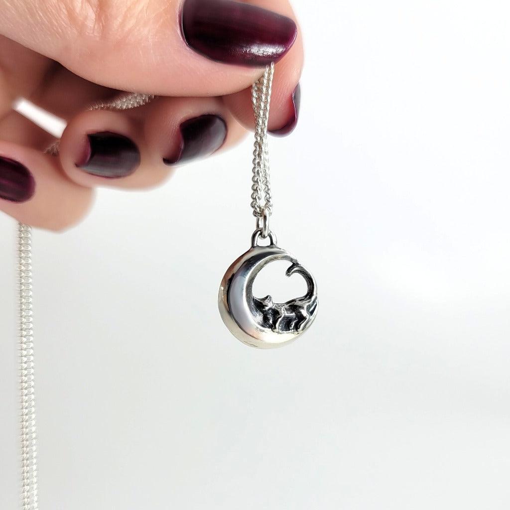 Petite Moon And Star Necklace – Liven Company